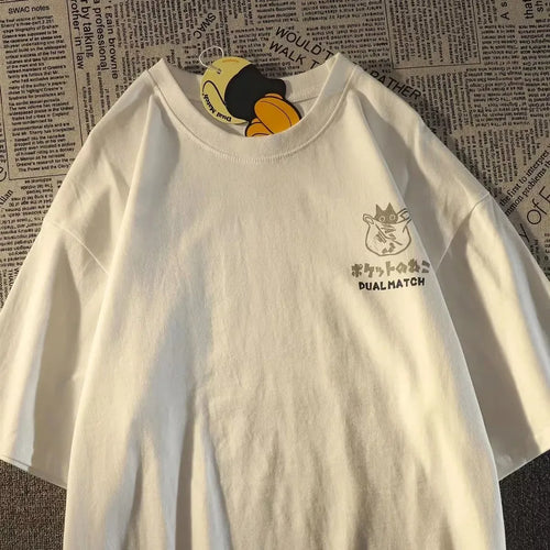 Japanese Retro Pocket Cat T-shirt
